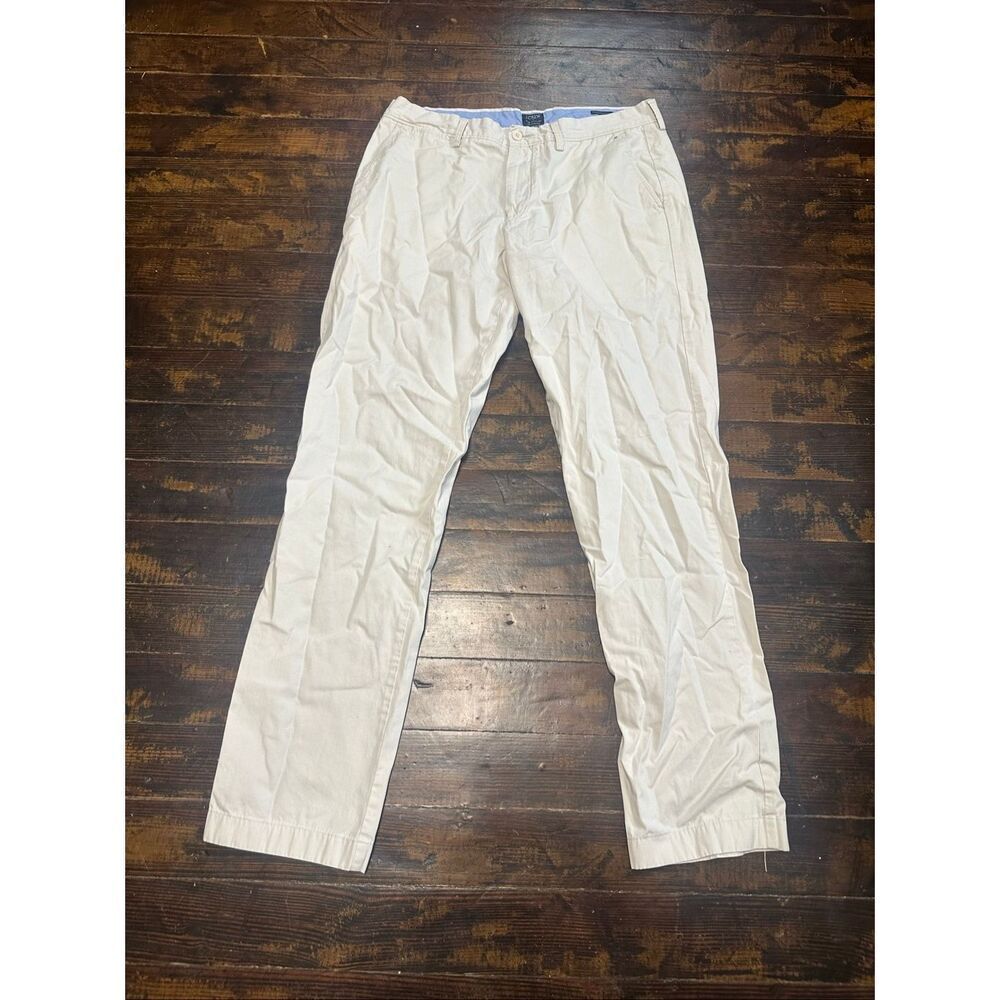 J Crew summer weight Chino Sutton 32x32 flat front slacks